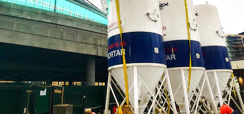 Dry Silo Mortar Provided for Wembley Park Regeneration
